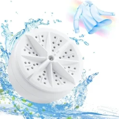 Tvättmaskiner-Bärbar tvättmaskin, USB-driven miniturbo tvättmaskin och diskmaskin, lämplig för resor, affärsresa, hem-Xin