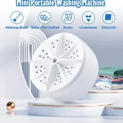 Tvättmaskiner-Bärbar tvättmaskin, USB-driven miniturbo tvättmaskin och diskmaskin, lämplig för resor, affärsresa, hem-Xin