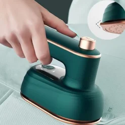 unbranded Strykjärn-Bärbart sladdlöst 2-i-1 mini-resejärn för lätta tyger med justerbart handtag [JSR]