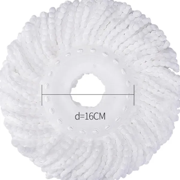 J-star Städmoppar-Byte av 3-pack mopphuvud för orkansnurrmoppar, mikrofiberpåfyllningar, rund standardstorlek