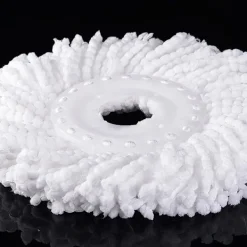 J-star Städmoppar-Byte av 3-pack mopphuvud för orkansnurrmoppar, mikrofiberpåfyllningar, rund standardstorlek