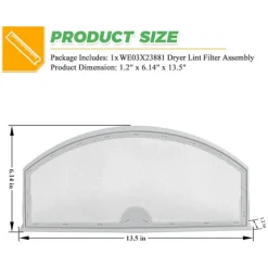 INF Torktumlare-Byte av torktumlare för luddfilter med 70 cm borste - WE03X23881