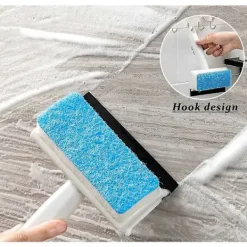 Fönsterrengöring-{CACA}2-i-1 Rengöringsborste, Ow Squeee med Svamp, Rengöringsverktyg för S, , Kakel, Bilglas (2 st)