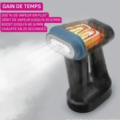 CALOR Ångtvättar-Pure Force 3en1 DT8755C0 - 1800W, Vertikal/Horisontell användning