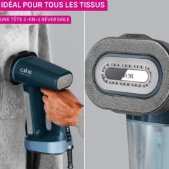 CALOR Ångtvättar-Pure Force 3en1 DT8755C0 - 1800W, Vertikal/Horisontell användning