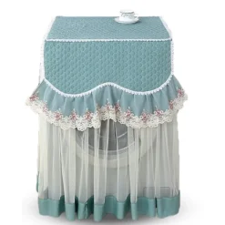 ATELA Tvättmaskiner-Cover Spets Blomma Tvättmaskinsöverdrag Cover Cover för att skydda tvättmaskinen