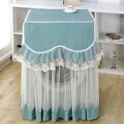 ATELA Tvättmaskiner-Cover Spets Blomma Tvättmaskinsöverdrag Cover Cover för att skydda tvättmaskinen