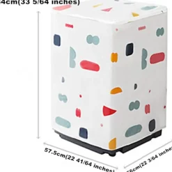 ATELA Tvättmaskiner-Cover, tvättmaskin och torktumlare damm- och vattentätt skydd, cover, tvättmaskinsskydd (topmatad)