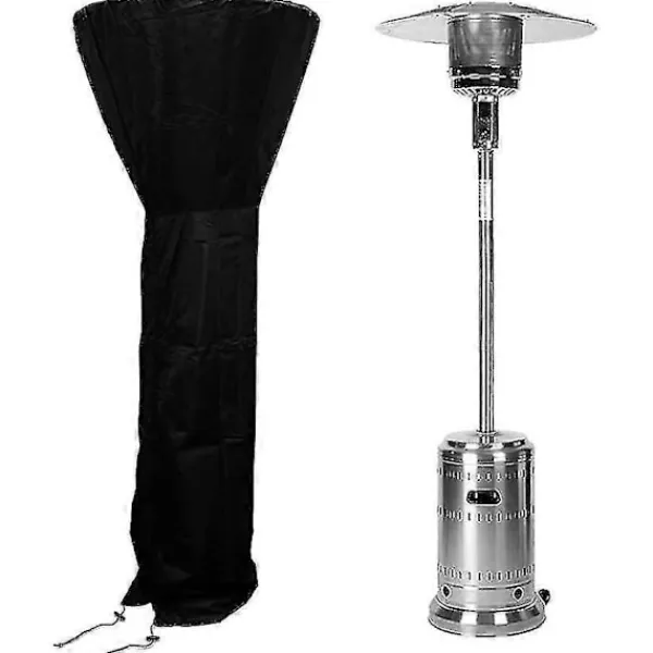 FJORD Städmaskiner-210d Svart Kraftig Vattentät Stående Uteplatsvärmare Skydd Värmeskydd (Ruipei)