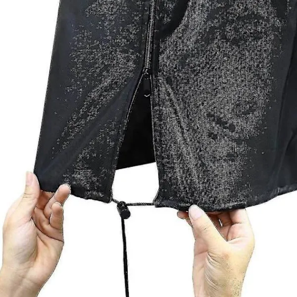 FJORD Städmaskiner-210d Svart Kraftig Vattentät Stående Uteplatsvärmare Skydd Värmeskydd (Ruipei)