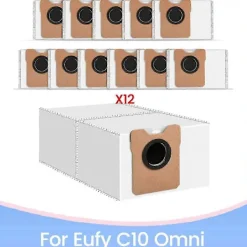 Dammsugare & Tillbehör-Dammpåsar för Eufy C10 Omni Robotdammsugare Tillbehör Ersättning Non-Woven Dammpåse Skräp