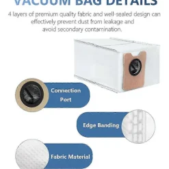 Dammsugare & Tillbehör-Dammpåsar för Eufy C10 Omni Robotdammsugare Tillbehör Ersättning Non-Woven Dammpåse Skräp