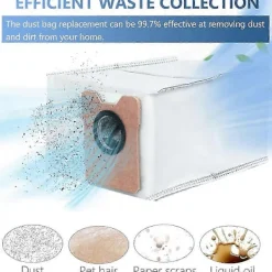 Dammsugare & Tillbehör-Dammpåsar för Eufy C10 Omni Robotdammsugare Tillbehör Ersättning Non-Woven Dammpåse Skräp