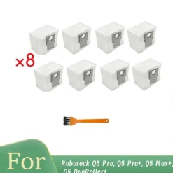 Dammsugare & Tillbehör-Dammpåsar för Q5 Pro, Q5 Pro+, Q5 Max+, Q5 DuoRoller+ sopmaskinstillbehör