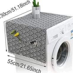 Tvättmaskiner-Dammskydd för Kylskåp 55*130cm Kylskåp Tvättmaskin Dammtätt Kylskåpsskydd Dammskydd