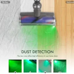 Dammsugare & Tillbehör-Dammsugarlampa LED-ljusfäste, grönt LED-ljus för dammsugartillbehör