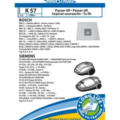 hanestroem Dammsugare & Tillbehör-Dammsugarpåsar K57