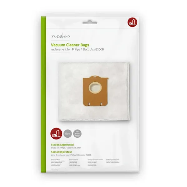 Nedis Dammsugare & Tillbehör-Dammsugarpåsar PH86 - StorPack 10styck