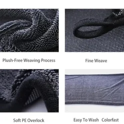 DAO Svampar & Dukar-DB 3 st Glänsande Bad Xxl Torkhandduk, Glänsande Torkdukar Bad Torkhandduk -Q192 40 x 40cm