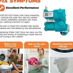 Tvättmaskiner-DC62-00142G Vatteninloppsventil för Samsung Tvättmaskin Del Magnetventil AP4211934 PS420