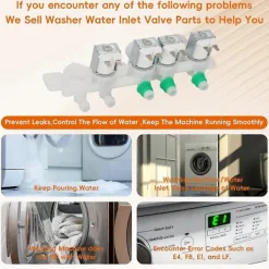Tvättmaskiner-DC97-15459Q Vatteninloppsventil för tvättmaskin från Samsung