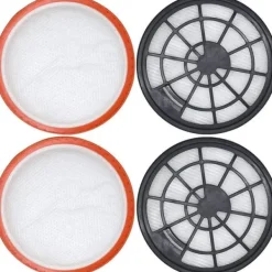 Dammsugare & Tillbehör-4-delars filterset för Dirt Devil DD2650-1, DD2651-0, DD2651-1, DD2720 2620001, 2620002, 2 x motorfilter + 2 x utblåsfilter