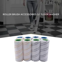 Städmaskiner-8-delars set med rullar för FC7 FC5 FC3 FC3D Elektrisk Golvrengörare 2.055-007.0 / 2.055-006.0 (FMY) Gray Yellow