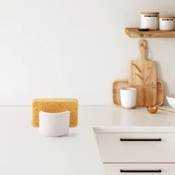 Svampar & Dukar-Diatomit Svamp Hållare för Kök Diskho, Vattenabsorberande Diskho Sten Torkning, Snabb Organizer för Kök Badrum