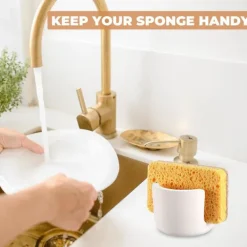 Svampar & Dukar-Diatomit Svamp Hållare för Kök Diskho, Vattenabsorberande Diskho Sten Torkning, Snabb Organizer för Kök Badrum