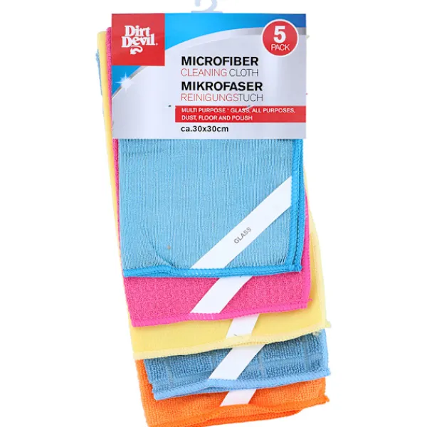 Dirt Devil Svampar & Dukar-Microfiberdukar 30x30cm - 5-pack