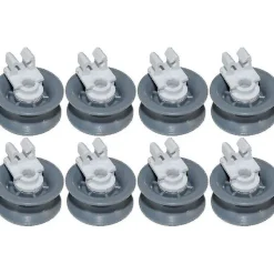 Tvättmaskiner-Diskmaskins Övre Korg Hjul för Bosch Neff Siemens X 8