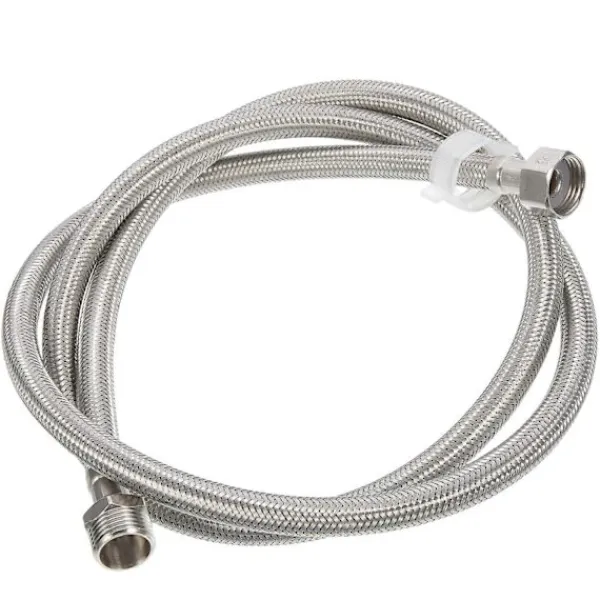 Tvättmaskiner-Diskmaskinsslang Förlängning Rostfritt Stål Flätad Tvättmaskinsslang Trädgårdssprinklersystem 1/2 Tums Gänga Anti-Explosion 1Set 151X2.4X2.2CM | Fyndiq