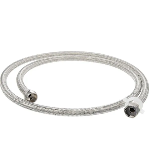 Tvättmaskiner-Diskmaskinsslang Förlängning Rostfritt Stål Flätad Tvättmaskinsslang Trädgårdssprinklersystem 1/2 Tums Gänga Anti-Explosion 1Set 151X2.4X2.2CM | Fyndiq