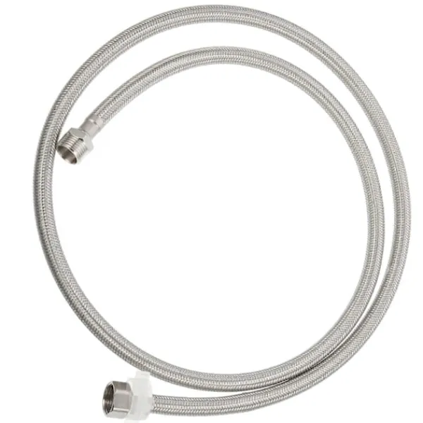 Tvättmaskiner-Diskmaskinsslang Förlängning Rostfritt Stål Flätad Tvättmaskinsslang Trädgårdssprinklersystem 1/2 Tums Gänga Anti-Explosion 1Set 151X2.4X2.2CM | Fyndiq