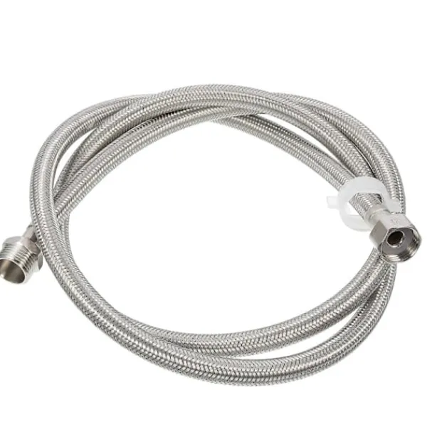 Tvättmaskiner-Diskmaskinsslang Förlängning Rostfritt Stål Flätad Tvättmaskinsslang Trädgårdssprinklersystem 1/2 Tums Gänga Anti-Explosion 1Set 151X2.4X2.2CM | Fyndiq
