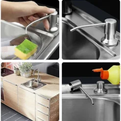 ATELA Rengöringsmedel-Dispenser för diskbänkar - Dispenser för tvättmedel flytande tvål