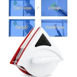 DAO Fönsterrengöring-Dubbelsidig magnetisk glasputsare med fem växlar justerbar magnetisk kraft för dubbelglasfönster tjocklek (3-8mm) Magnetisk fönsterputs db