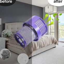 unbranded Dammsugare & Tillbehör-Dyson V10 ersättningsfilter, Dyson V10-serien ersättningsfilter, filtertillbehör # Dy-969082-01 (2-pack) (v