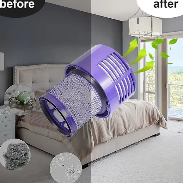 unbranded Dammsugare & Tillbehör-Dyson V10 ersättningsfilter, Dyson V10-serien ersättningsfilter, filtertillbehör # Dy-969082-01 (2-pack) (v