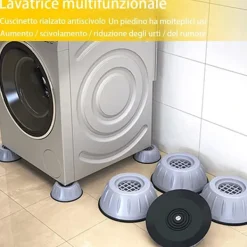 Tvättmaskiner-/EA/ 4 st Tvättmaskinsfötter, Gummifötter för Tvättmaskin och Torktumlare, Halkfria och Stötdämpande