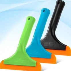 Fönsterrengöring-/EA/ Silikonskrapa Duschskrapa Bilskrapa Silikon Fönsterskrapor Liten Storlek för Bilfönster Glasrengöring 3 Stycken