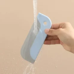 Fönsterrengöring-/EA/Blå 2-pack liten badrumsspegel-skrapa, köksbänksskrapa, torkare för rengöring