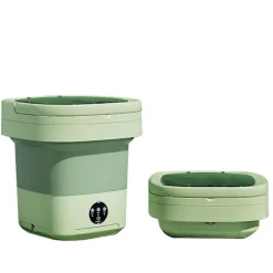 Tvättmaskiner-/EA/Bärbar tvättmaskin, 11L 2-i-1 hopfällbar tvättmaskin och torktumlare