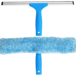 Fönsterrengöring-/EA/Professionell Fönsterputssats - Skrapa och Mikrofiber Fönsterputsare, 35 cm-max