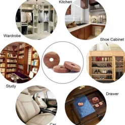 Floveme Skadedjur & Insekter-Effektfull Anti-Insekt Fukt Absorberande Cederträ Bricka