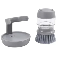 B2X Rengöringsmedel-Effektiv Diskborste med Diskmedelsbehållare & Ställ