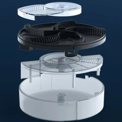 LEIGELE Skadedjur & Insekter-Elektrisk Flugfångare Automatisk USB Avtagbar Flugfälla för Utomhus Ranch Svart Plug in LGL 16cmx16cmx5cm