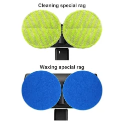 Städmaskiner-Elektrisk golvrengörare med roterande mopp, skrubber, polermaskin, golvrengöringsverktyg