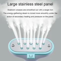 Hommy Ångtvättar-Elektrisk Plagg Steamer 10 Gears Justerbar Handhållen Platt Ånga Strykning Maskin