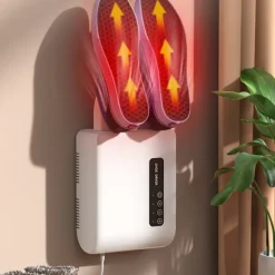 Torktumlare-Elektriska skor Tork Timing självhäftande Väggmonterade kompakta skor Torkmaskin för stövlar (CN Plug 220V)